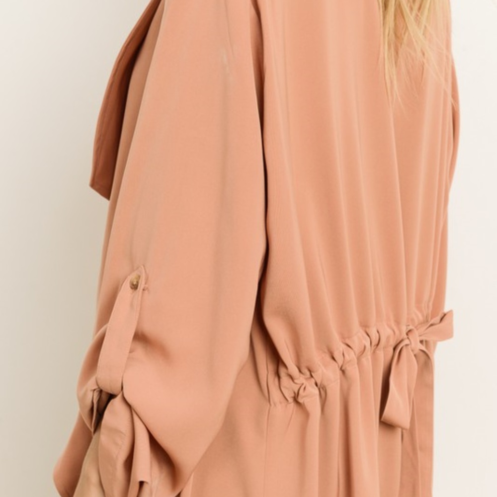 Klarissa Light Weight Coat Duster - Clay - Picture 3 of 4